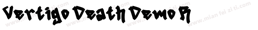 Vertigo Death Demo R字体转换